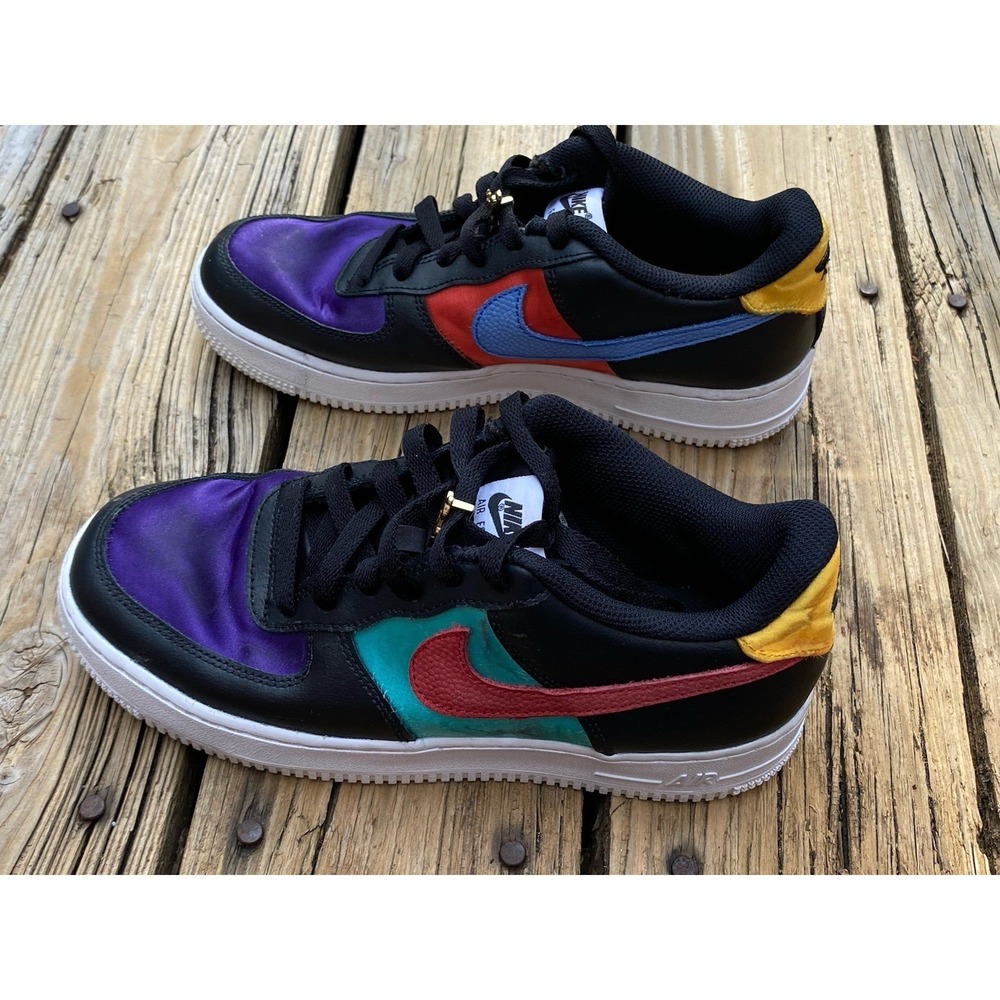 Nike Air Force 1 LV8 EMB WNBA Youth Size 7 Color Bleed Sneakers Shoes Multi Colr